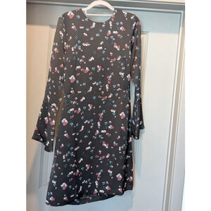 Women's Banana Republic Black Floral Dress Size 6